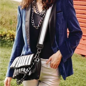 Think Royln  Gunmetal bag your way with 3 handle options for a variety of ways.